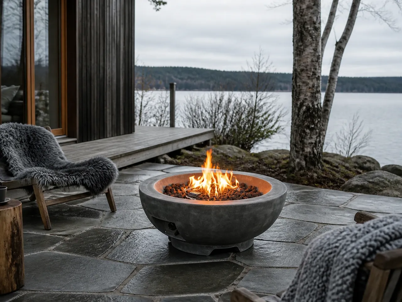 Fire Pit Thailand collection inspiration: Milo Round Gas Fire Pit Bowl