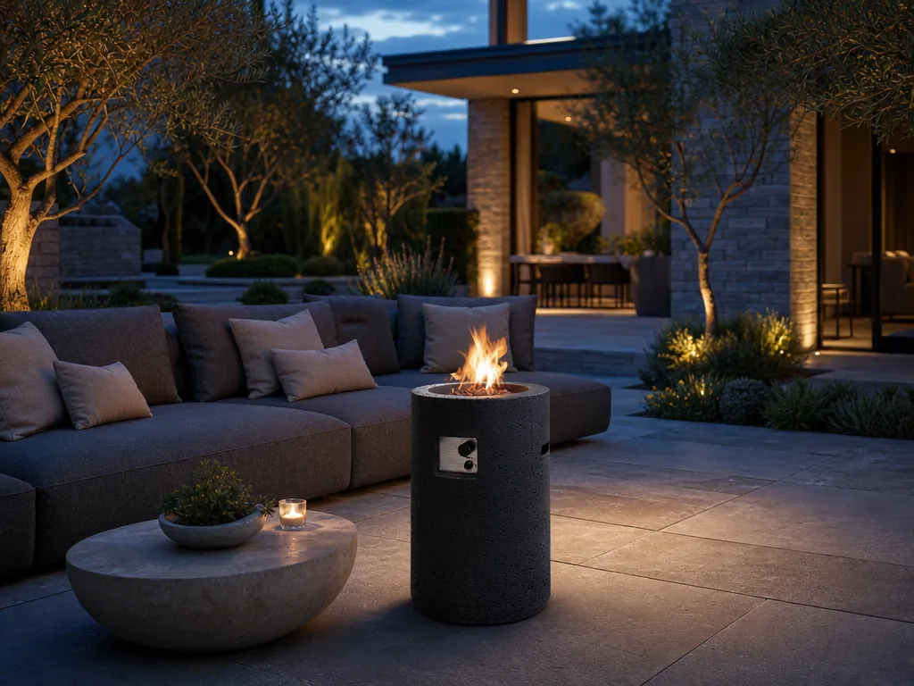 Fire Pit Thailand collection inspiration: Siena Round Tube Gas Fire Bowl