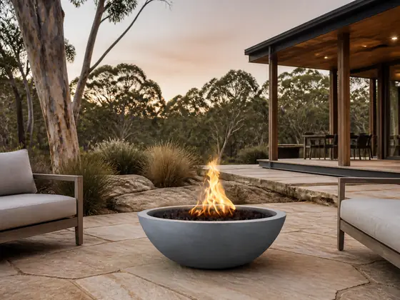 Eden Round Gas Fire Pit Bowl