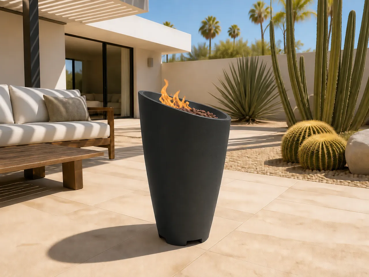 Fire Pit Thailand collection inspiration: Mira Gas Fire Pit Column