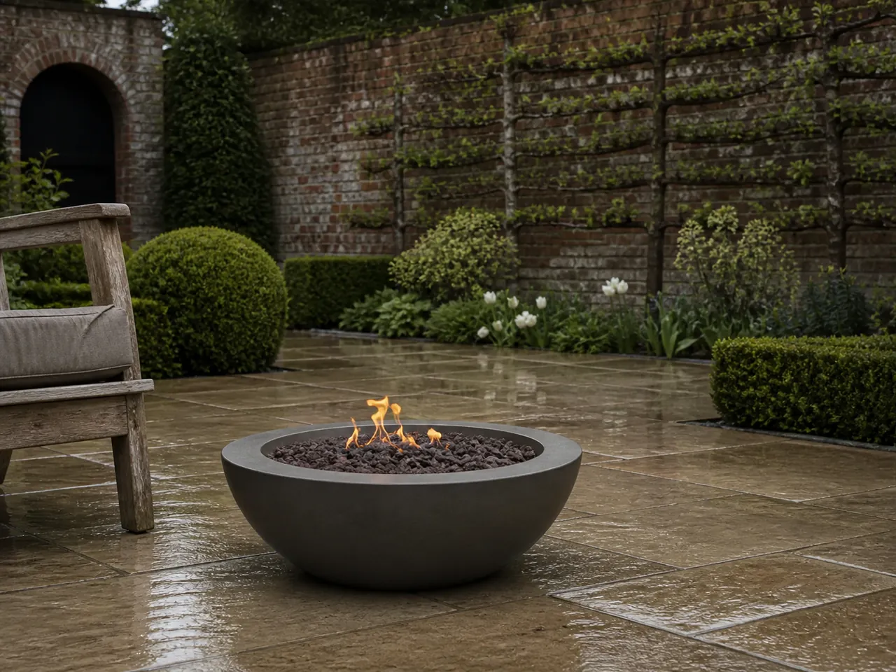 Fire Pit Thailand collection inspiration: Cleo Round Gas Fire Pit Bowl