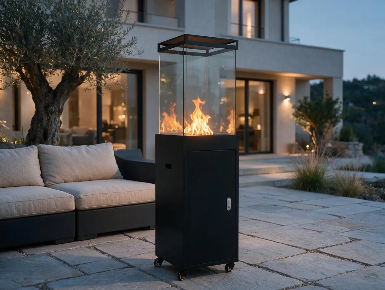 Fire Pit Thailand collection inspiration: Cielo Rectangular Gas Fire Pit Tower