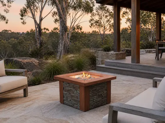 Roux Square Gas Fire Pit Table
