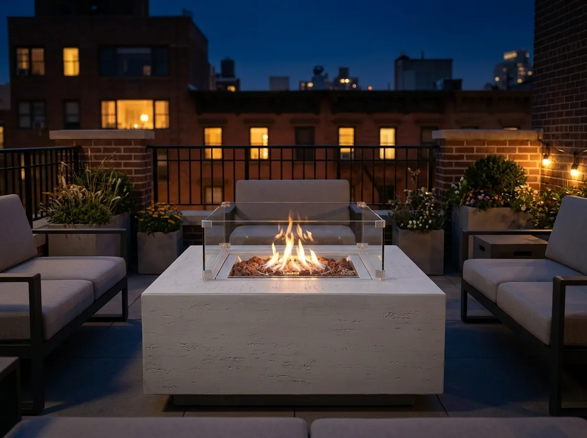 Fire Pit Thailand collection inspiration: Solara Square Gas Fire Pit Table