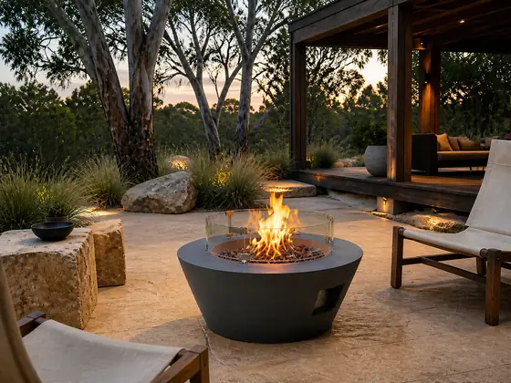 Elara Round Bowl Gas Fire Bowl