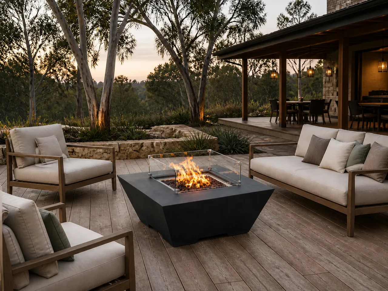 Poolside Fire Feature Inspiration