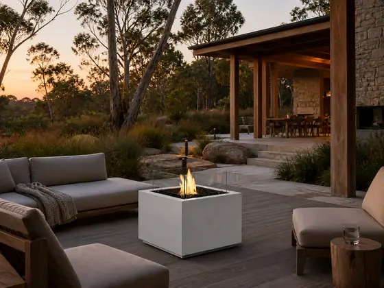 Elio Square Gas Fire Pit Table