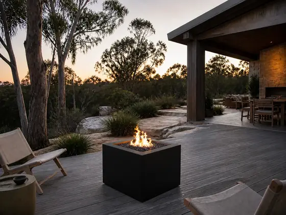 Sora Square Gas Fire Pit Table
