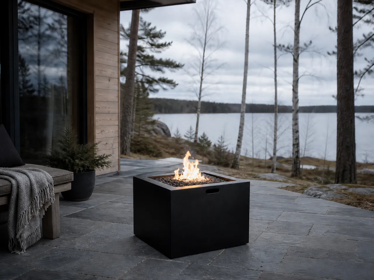 Fire Pit Thailand collection inspiration: Sora Square Gas Fire Pit Table